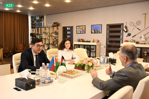 Farid Gayibov meets with Palestinian ambassador - PHOTO