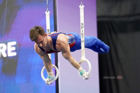 Azerbaijani gymnast wins World Cup in Baku - PHOTO