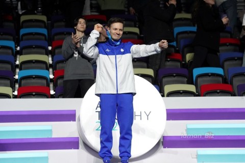 Azerbaijani gymnast wins World Cup in Baku - PHOTO