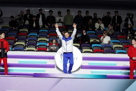 Azerbaijani gymnast wins World Cup in Baku - PHOTO