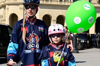 В Баку состоялся велопробег в связи с Международным женским днем - ФОТО