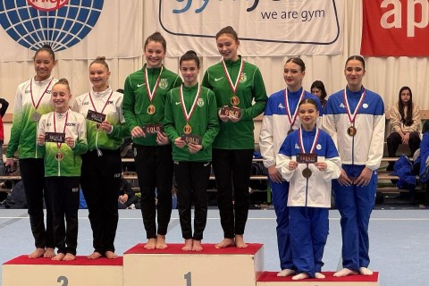 Azerbaijani acrobats won bronze medals in Antwerp