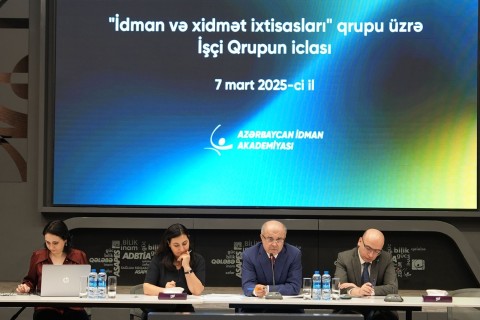 AİA-da İdman və Xidmət ixtisasları üzrə işçi qrupun ilk iclası keçirilib - FOTO