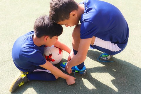 Uşaq evində futbol dərsləri davam edir - FOTO