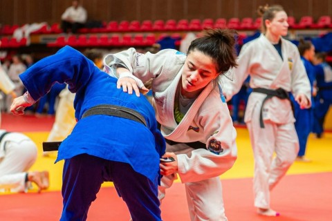 Azerbaijani judokas continue training at the Olympic training camp - PHOTO