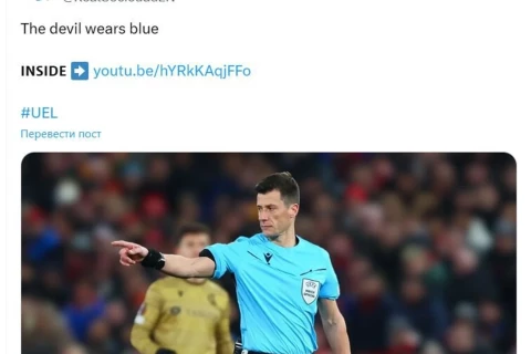 Controversy over refereeing in Red Devils Match - 'The Devil Wears Blue'