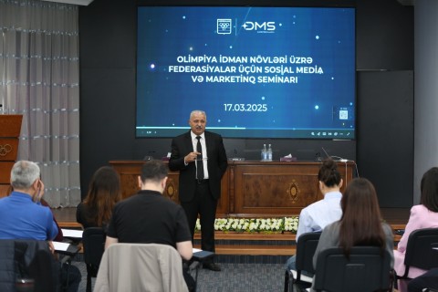 Olimpiya idman növləri üzrə sosial media və marketinq ilə bağlı seminar - FOTO