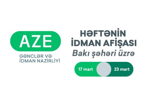 Bakı şəhəri üzrə HƏFTƏNİN İDMAN AFİŞASI