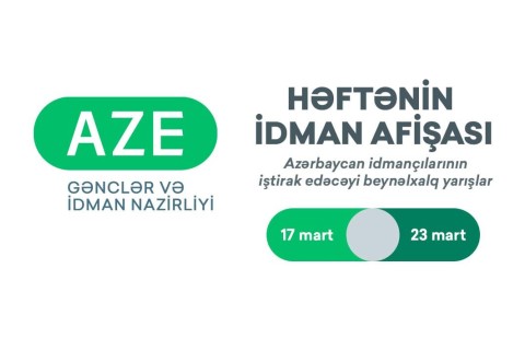 Beynəlxalq yarışlar üzrə HƏFTƏNİN İDMAN AFİŞASI