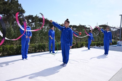 Novruz şənliyində idmançıların nümunəvi çıxışları nümayiş olunub - FOTO