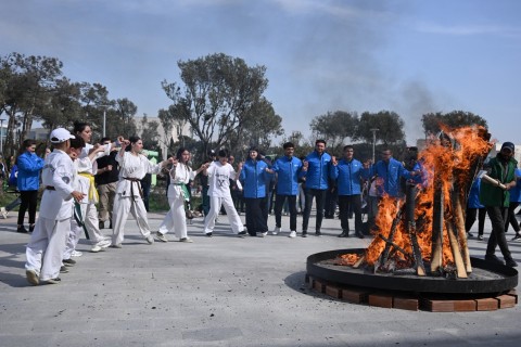 Novruz şənliyində idmançıların nümunəvi çıxışları nümayiş olunub - FOTO