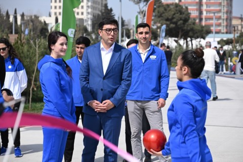 Novruz şənliyində idmançıların nümunəvi çıxışları nümayiş olunub - FOTO