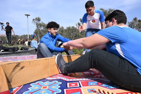 Novruz şənliyində idmançıların nümunəvi çıxışları nümayiş olunub - FOTO