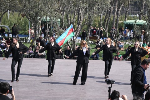 Novruz şənliyində idmançıların nümunəvi çıxışları nümayiş olunub - FOTO